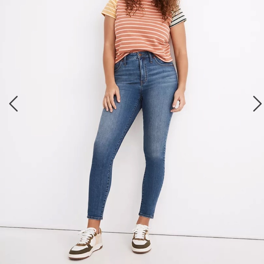 Madewell Petite curvy high-rise skinny crop jeans